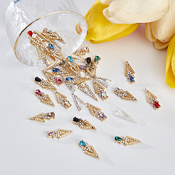 36 cabochon en alliage de strass de 18 styles&nbsp;MRMJ-OC0003-52