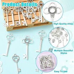20 pièces 5 styles de gros pendentifs en alliage de style tibétain&nbsp;FIND-YW0012-54