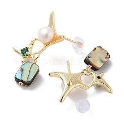 Orecchini di perle&nbsp;EJEW-P256-05G