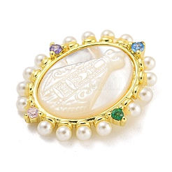 Стойки обшивки латунь микро проложить Циркон подвеску&nbsp;KK-G513-81G