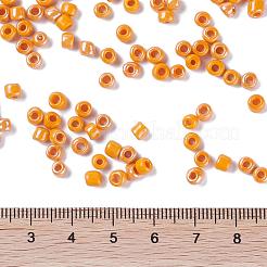 Perles rocailles rondes lustrées en verre de 6/0 couleurs opaques&nbsp;X-SEED-A012-4mm-130