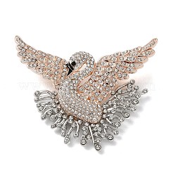 Лебедь сплав горный хрусталь значки на лацкан для рюкзака одежды&nbsp;JEWB-H032-03LGP