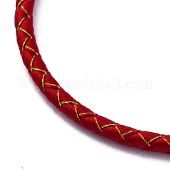 Fabrication de bracelets tressés en cordon polyester&nbsp;MAK-Z003-01G-01