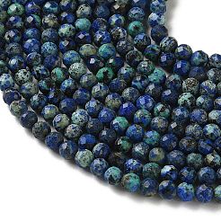 Natürliche Chrysokolla und Lapislazuli Perlen&nbsp;G-Z150-A04-4mm