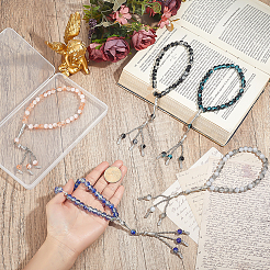 5 bracciale con ciondoli in lega di 5 colori&nbsp;BJEW-PH0004-68