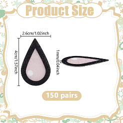 150 par de ojos de muñeca de fieltro para manualidades&nbsp;DIY-NB0016-43B