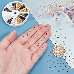 1823шт 12 стильные латунные обжимные бусины&nbsp;FIND-PH0018-83