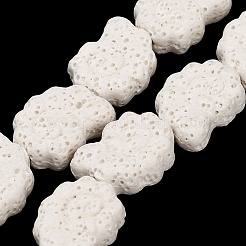 Бусы из натуральной лавы&nbsp;G-G347-01I