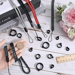 5 шт. двухцветный полиэстеровый ремешок на шею&nbsp;DIY-GF0008-13