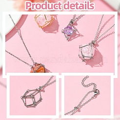 4 шт. 4 стиля 201 с мешочком из нержавеющей стали 304 в технике макраме&nbsp;NJEW-YW0001-22