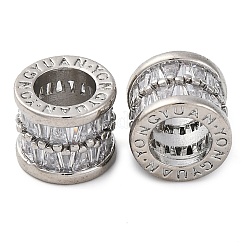 Perle europee in zircone chiaro con micro pavè di zirconi chiari&nbsp;KK-Z089-01P