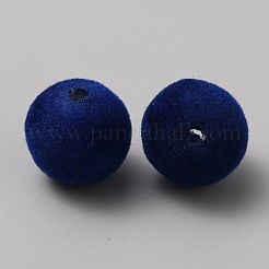 Flockige Acrylperlen&nbsp;FIND-WH0162-14