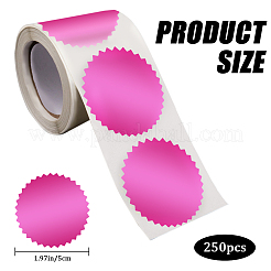 Бумажные самоклеящиеся пустые наклейки с зубчатыми краями&nbsp;DIY-WH0504-151F