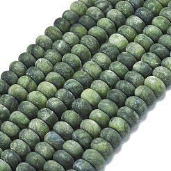 Природные китайский нефрит бисер пряди&nbsp;G-P575-A19-8x5mm-01