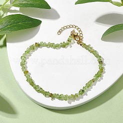 Natürliche Peridot-Fußkettchen&nbsp;AJEW-AN00592-09