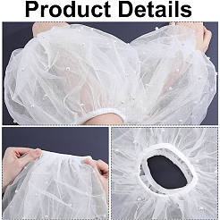 Mangas de malla desmontables de tela&nbsp;DIY-WH0899-899