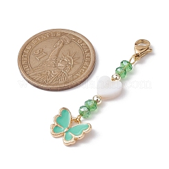 Подвески из эмали из сплава бабочки&nbsp;HJEW-JM01775