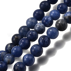 Естественно содалит круглый шарик нити&nbsp;G-P072-27-10mm