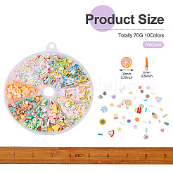 2800 шт. 10 стиля кабошонов из полимерной глины ручной работы&nbsp;CLAY-SW0001-02