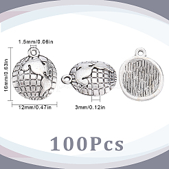 100 шт. тибетские земные амулеты из цинкового сплава&nbsp;FIND-SC0006-31