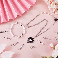 9 шт. латунные раскладывающиеся застежки&nbsp;KK-SC0004-06P