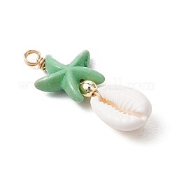 Подвески из искусственной бирюзы&nbsp;PALLOY-JF03553