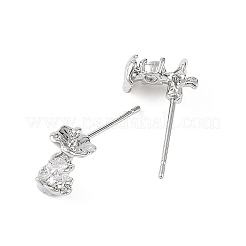 Boucles d'oreilles puces en laiton Shegrace Apple&nbsp;XGRQ4N144-715P