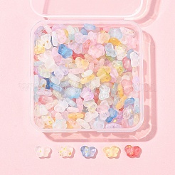 200 шт. прозрачные акриловые бусины градиентного цвета&nbsp;MACR-FS0002-02