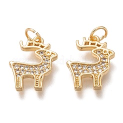 Латунные микропаве прозрачные подвески с фианитом&nbsp;ZIRC-B002-45G