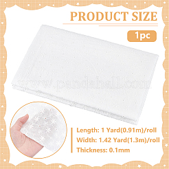 Tessuto di cotone ricamato floreale&nbsp;DIY-WH0786-54B