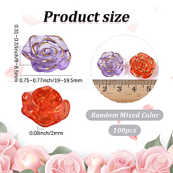 100шт пластиковые бусины&nbsp;KY-PA0001-07