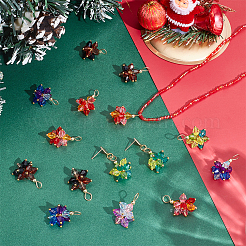 20шт 5 стиля цветочные акриловые подвески&nbsp;PALLOY-PH01852