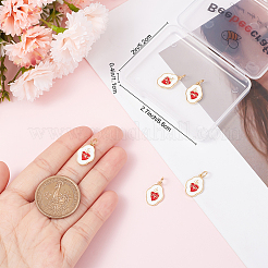 Кулоны с эмалью из латуни&nbsp;KK-BBC0005-40