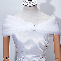 1 châle amovible en tulle polyester&nbsp;AJEW-GA0008-20C
