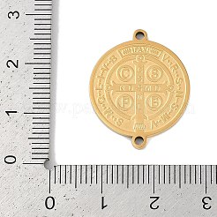 Ионное покрытие (ip) 304 нержавеющая сталь крест святого Бенедикта медаль соединительные подвески&nbsp;STAS-M080-08G