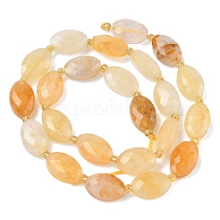 Натуральный желтый гематоидный кварц/золотые целебные кварцевые бусины нити&nbsp;G-A295-A06-01