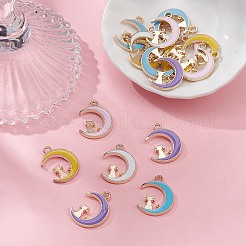 20шт 5 цвета сплава эмалевые подвески&nbsp;ENAM-YW0002-77