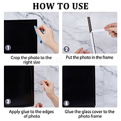 6шт. 2-х стилистическая акриловая папка для писем&nbsp;AJEW-FH0006-26