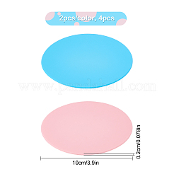 4 Stück Silikon-Tassenmatte in 2 Farben&nbsp;AJEW-CP0004-40