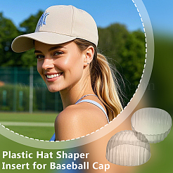 Hutformereinsatz aus Kunststoff für Baseballkappen&nbsp;FIND-WH0366-279