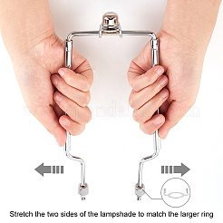 2 Satz 2 Stil Eisen Lampenschirm Harfe Halter Halterung Zubehör&nbsp;FIND-OC0002-26