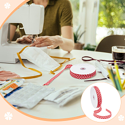 Плоский шнур из полиэстера длиной 40 ярд.&nbsp;OCOR-WH0003-048A