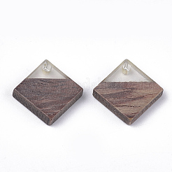 Pendentifs en bois de résine et de noyer&nbsp;RESI-S358-31C