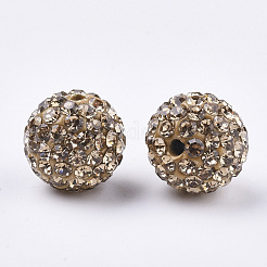 Ручной полимерной глины шариков Rhinestone&nbsp;RB-S250-12mm-A25