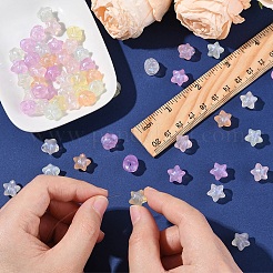 60шт радужные переливающиеся акриловые бусины&nbsp;CACR-YW0001-14