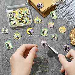 40шт 8 стиля подвески из цинкового сплава с эмалью&nbsp;FIND-CJ0003-79