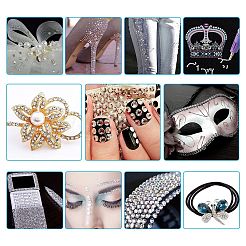 4 stile cabochon in strass di vetro con retro piatto&nbsp;RGLA-PH0002-14