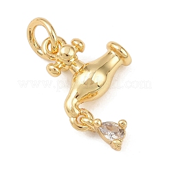 Латунные микро проложить кубического циркония подвески&nbsp;KK-G544-34G