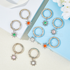 Сплав с подвесками в виде кошачьего глаза&nbsp;HJEW-AB00224