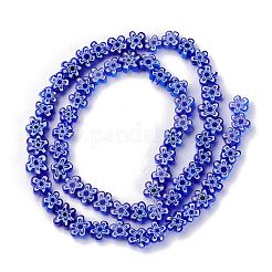 Millefiori a mano fili di perline di vetro&nbsp;LAMP-J035-8mm-14